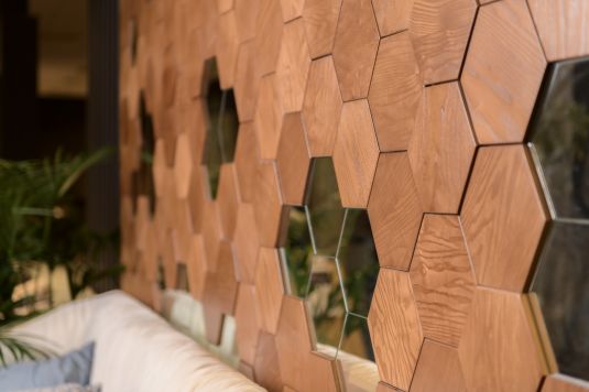 панель соты с зеркалом