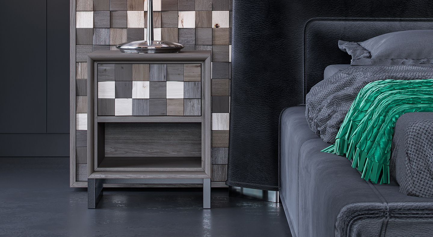 Woods panels  Bedside table Pixels